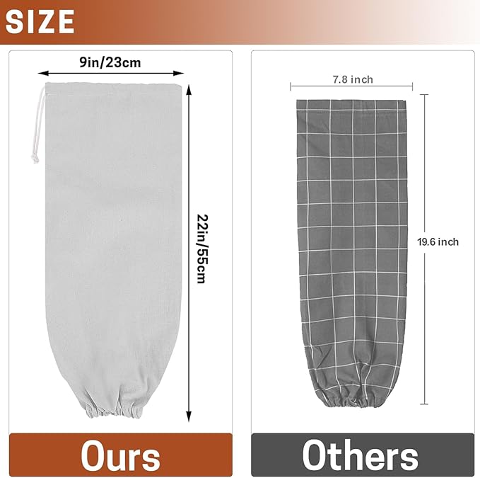 SWISSELITE Reusable Plastic Bag Organizer, Wall Mount Grocery Bag Storage Dispenser, 22x9 IN