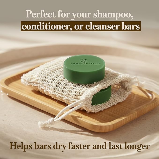 Natural Soap Saver Bag – Exfoliating Sisal Pouch for Bar Soaps