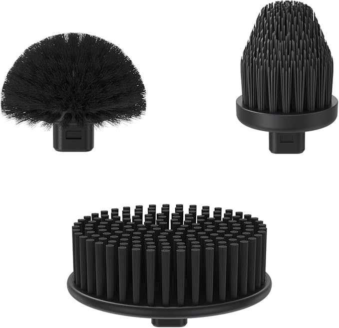 Fanttik 3 Pcs Replacement Brush Heads for Flip G9 Pro Electric Spin Scrubber, Suitable for Fanttik Flip G9 Pro Electric Scrubber Only, Brush Accessories for Bathroom, Shower, Kitchen Floor