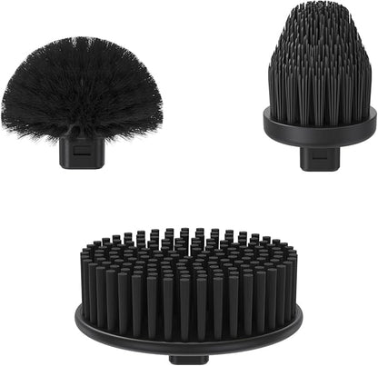 Fanttik 3 Pcs Replacement Brush Heads for Flip G9 Pro Electric Spin Scrubber, Suitable for Fanttik Flip G9 Pro Electric Scrubber Only, Brush Accessories for Bathroom, Shower, Kitchen Floor