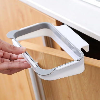 2 PCS Trash Bag Holder, Hanging Garbage Bags Rack Plastic Towel Gloves Hanger Space Saving for Cabinets Cupboards Under Sink