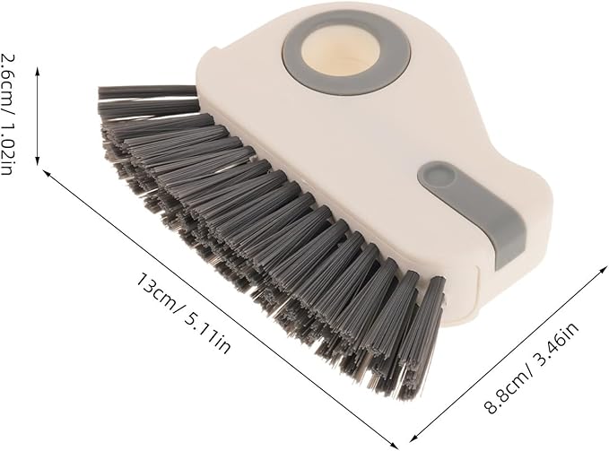 2PCS Window Groove Cleaner Brush - Window Sill Track Cleaning Tool for Sliding Door Tracks and Glass Door Grooves - Home Bathroom Kitchen Use