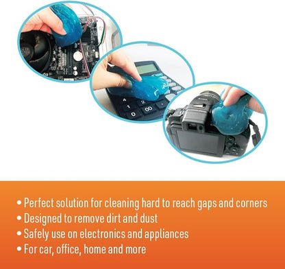 Xtreme Dust Cleaning Gel for Computers, Keyboards, Electronics, Car Interiors, and More, Designed to Easily Remove Dust and Dirt from Hard-to-Reach Places, Electronic Safe, 3.5 oz