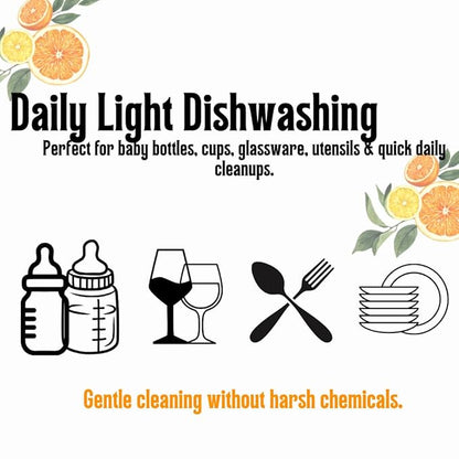 KELEBS 7 Dish Soap Bars | Citrus Essential Oil Formula | Natural & Organic Ingredients | Gentle on Hands | For Plant-Based Kitchens & Light Dishwashing | Biodegradable | No Overpour | Value Pack