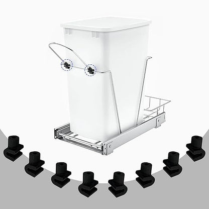 Snap Handle Connector Accessories Compatible with Rev-A-Shelf 27-Quart Soft Close Double Pull Out Trash Can, Trash Can Replacement Parts (8)