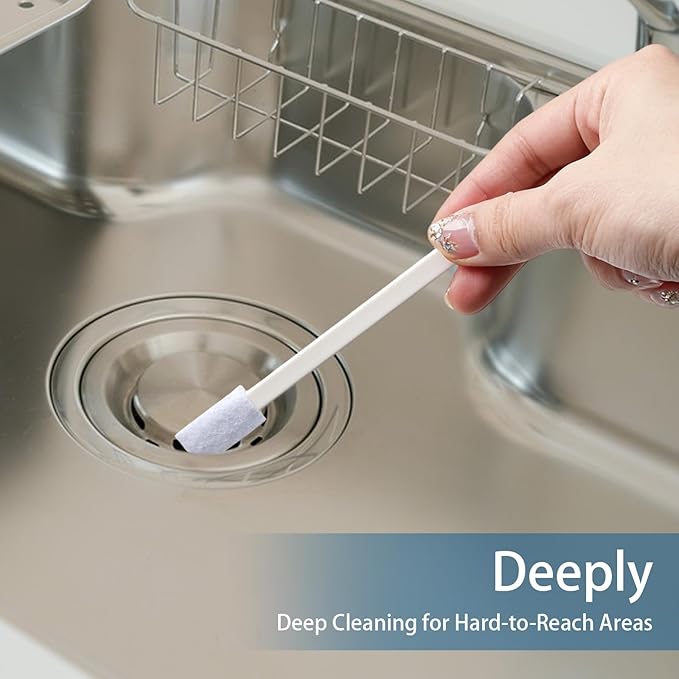 Disposable Crevice Cleaning Brush, 20 Pcs Deep Cleaning Crevice Hole Brush for Small Spaces, Household Detail Gaps Scrub Brushs Set for Toilet Bowl Corner Keyboard Window Groove Vent Fan Door Track