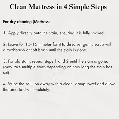 Blood Stain Remover for Clothes (8.79oz) - Removes Blood & Period Stains from Clothes, Mattress & Sheets - Enzyme Formula for Fresh & Dried Stains