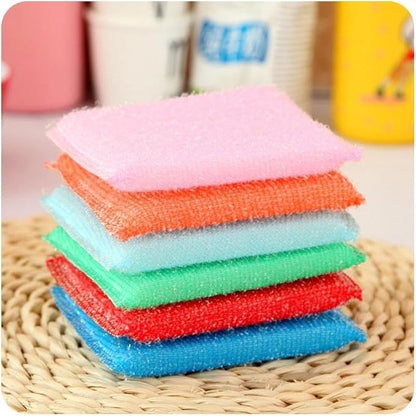 Swift-Scrub Non-Scratch Wire Steel Scrubber for Sustainable Cleaning of Utensils, Dishes, Counters, Sinks and Wet and Dry Cleaning Multipurpose Dish Wash Scrubber | (Scrub Sponge, 4)