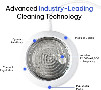 Zima Dental Pod PRO: New Ultrasonic Retainer Cleaner Machine. Market-Leading, Best Aligner Cleaner, Nightguard Cleaner, Mouthguard Cleaner, Denture Cleaner, Ultrasonic Cleaner for Oral Dental Care