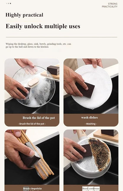 Thickened dishwashing Sponge (scouring pad/Magic Eraser), Suitable for Kitchen dishwashing and Pot Cleaning
