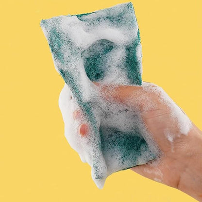 50Pcs Heavy Duty Scour Pads, Non-Scratch Scour Pads, Reusable Household Scrub Pads for Dishes, Kitchen Scrubbers & Metal Grills, Dish Scrubber Scouring Pads