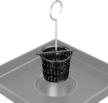 Neodrain Black Hair Catcher Shower Drain Hair and Debris Strainer only for Neodrain Shower Drain,Hair Trap, with Lifting Hook, Black