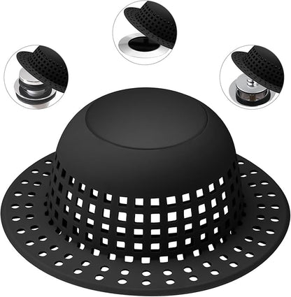 Aluvor Shower Drain Hair Catcher Bathtub Drain Cover Shower Protector for Pop-Up & Regular Drains