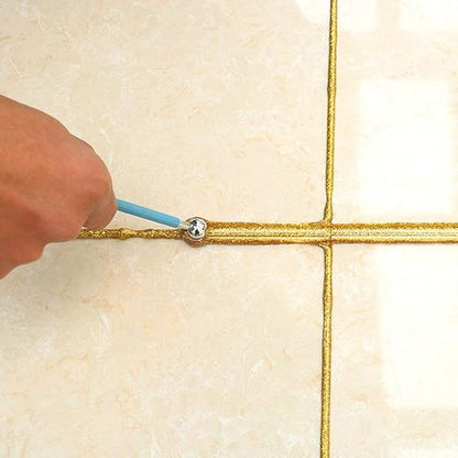Caulking Tool Kit,Caulk FinishingToolsTile Floor Joint Repair Kit for Bathroom Kitchen and the Rest of the Household, Blue