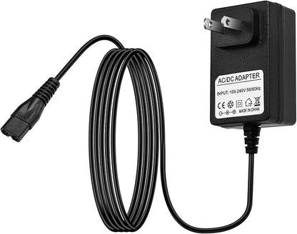 9V Charger AC Adapter 2 Prong Power Cord Compatible with kHelfer KH8 KH8W,Homyeko,GENIANI Electric Spin Scrubber Charger
