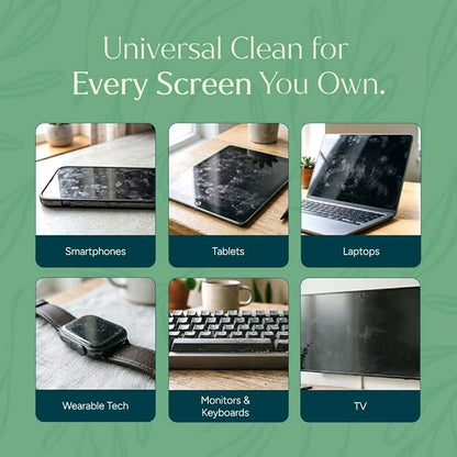 Puracy Screen Cleaner with Microfiber Cloth – All Purpose Phone, Laptop, Computer, TV Car Display Cleaner, Streak-Free and Fingerprint-Free (4 oz, Free & Clear)