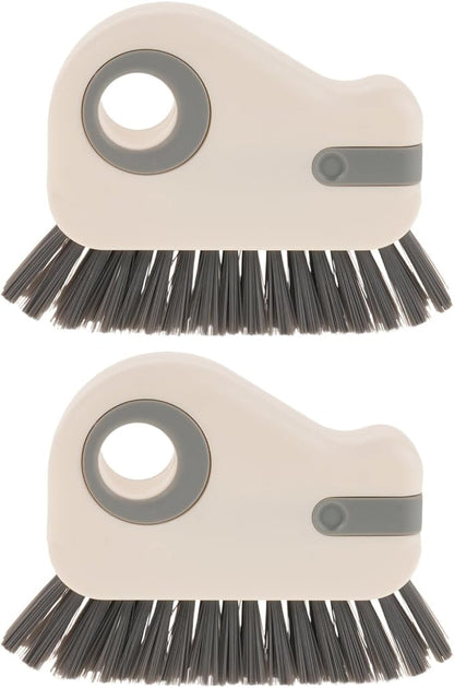 2PCS Window Groove Cleaner Brush - Window Sill Track Cleaning Tool for Sliding Door Tracks and Glass Door Grooves - Home Bathroom Kitchen Use