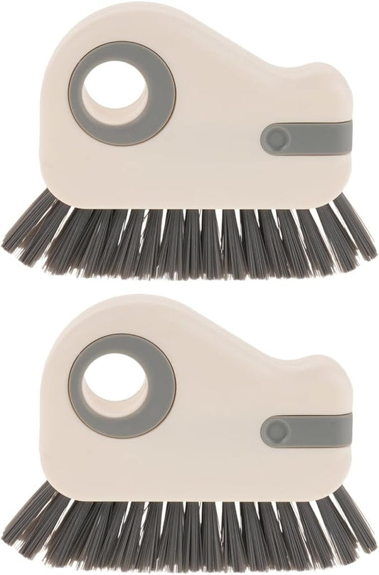 2PCS Window Groove Cleaner Brush - Window Sill Track Cleaning Tool for Sliding Door Tracks and Glass Door Grooves - Home Bathroom Kitchen Use