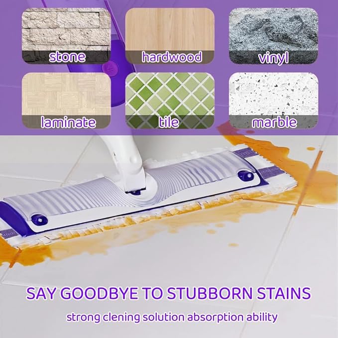 Replacement for S.wiffer PowerMop Disposable Mop Pads Multi-Sided Cleaning, Compatible with S.wiffer PowerMop for All Safe Floors，25 Count