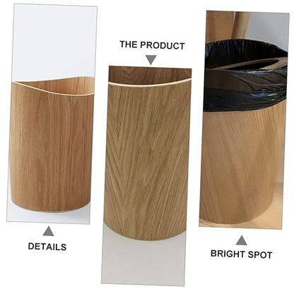PRETYZOOM Kitchen Trash Can Compost Bin for Outdoor Indoor Bathroom Waste Bucket Lidless Garbage Can Organizer