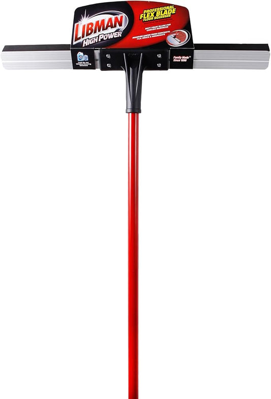 Libman 1014 Flex Blade Floor Squeegee with Natural Rubber, 24"
