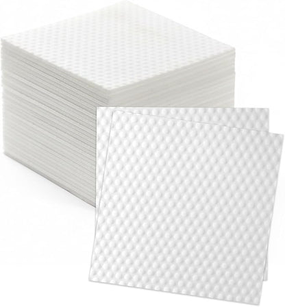 20 Pack Magic Eraser Sheets, 4X High Density Melamine Sponge Scrubber with Textured Dots, Thin Flexible Cleaning Pads for Faucets, Kitchen, Shoes & Tight Spaces (7x7 inch)