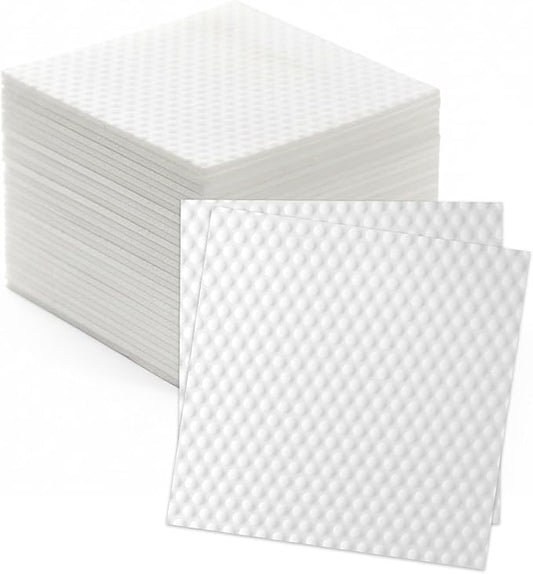 20 Pack Magic Eraser Sheets, 4X High Density Melamine Sponge Scrubber with Textured Dots, Thin Flexible Cleaning Pads for Faucets, Kitchen, Shoes & Tight Spaces (7x7 inch)