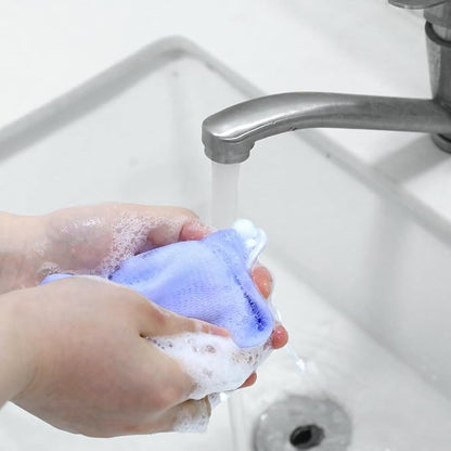 4 Pcs Mesh Soap Bags, Bar Soap Saver Bags, Bubble Foaming Nets Pocket with Drawstring for Facial Cleaning Body Wash