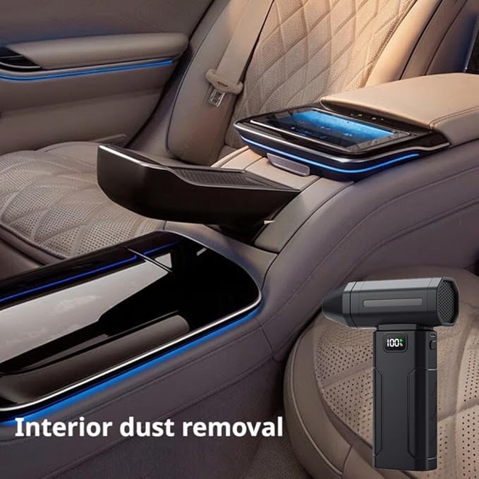 Electric Compressed Air Duster,150000RPM Cordless Air Duster,Super Power Cordless Mini Blower Cleaner,5 Gear Adjustable Dust,Fast Charging for Computer,Keyboard,Outdoor,Car,Home Cleaning