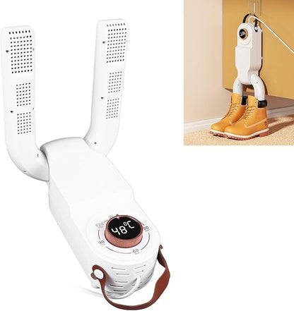 TOPINCN Boot Dryer, Electric Shoe Deodorizer with Timer,Ultra Silent Electric Boot Warmer Quick Drying for Work Boots Ski Boots Sneakers Gloves (US Plug 110V)