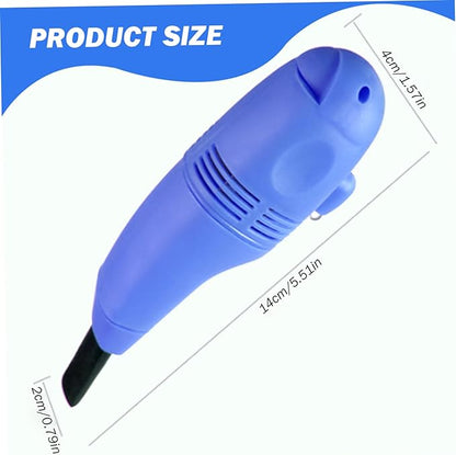 Keyboard Vacuum Cleaner Portable Mini Desktop Vacuum Long Lasting Handheld Cleaner with USB Cord, Nozzle ＆ Brush, Mini for Cleaning Laptop Dust, Hair, Crumbs