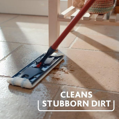 Vileda H2PrO Flat mop System - Revolutionary Clean and Dirty Water Separation - Water-Saving Design - Compact Storage - Ergonomic Handle - Microfibre Power - Can be Used one-Handed