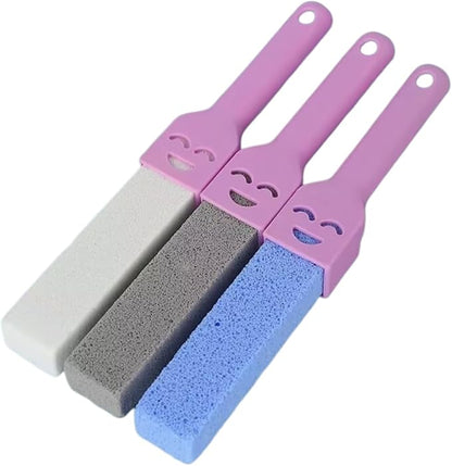 Pumice Cleaning Stick, Cleaning Brush for Cleaning Toilets, Scouring Stick for Bathroom and Kitchen Surfaces, Non-Scratch Cleaning Tool, 10.43"x1.38"x0.98" (Mix 3)
