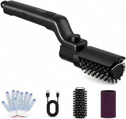 Electric Grill Brush, Cordless BBQ Cleaner for Gas, Charcoal and Smoker Grates, 3 Speed 300 to 400 RPM, 90 Min Runtime, 180 Degree Adjustable Head, Type C Rechargeable