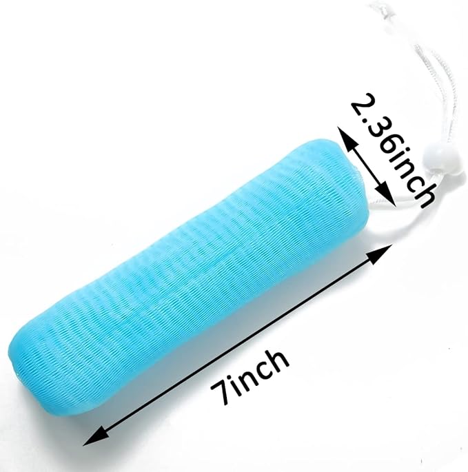 GXXMEI 20PCS Exfoliating Mesh Soap Pouch Mesh Soap Saver Bag Bubble Foam Net for Body Facial Cleaning Tool, 5 Colors