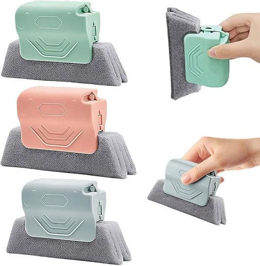 2026 New Magic Window Track Cleaner, Window Groove Cleaning Brush Tools Set, Sliding Door, Sill, Tile Lines, Shutter, Car Vents, Small Spaces Clean (3 Pcs)