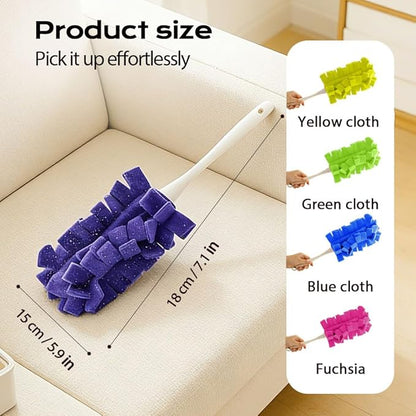 Duster Refills Reusable,360° Heavy Duty Fleece Reusable Duster Refills Duster Pads Washable Cleaning Pads Tools for Cleaning Ceiling Fan Window Kitchen (10PCS)