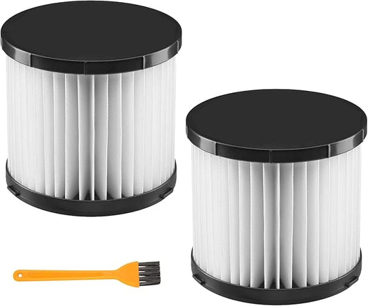 2 Pack Washable HEPA Filter Replacement for Ryobi 18V ONE+ Wet/Dry Vacuum Cleaners PCL733, PCL734, P3240 with Cleaning Brush, Compare to Part# A32VC05, A32RF08