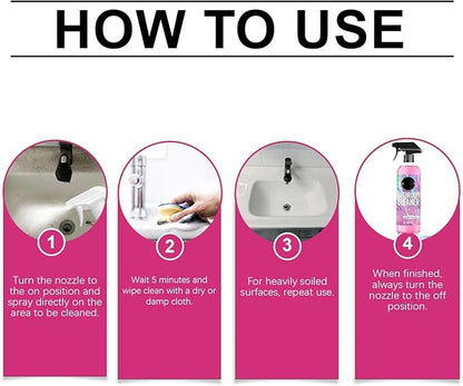 Heavy Duty Grout Cleaner for Shower, Foaming Bathroom Descaler, All Purpose Bathrooms Descaler Foam Cleaners, For Tub Floor Tile, Showers, Bathtubs