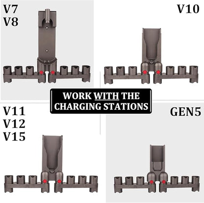 Fullclean Attachments Mount Holders Compatible with Dyson Gen 5 Gen5 V15 V12 V11 V10 V8 V7 Vacuum Cleaner Accessories Storage Tool Replacement Parts