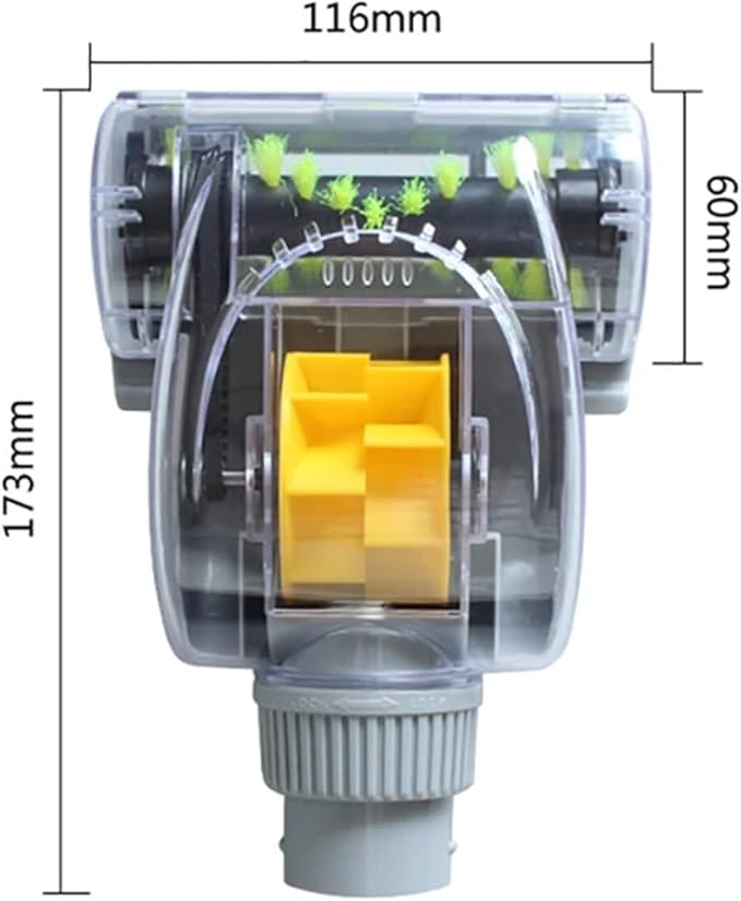Vacuum Dust Collector Cleaner Plastic Pet Hair Remover Sofa Turbo Brush， Compatible for Vacuum， Cleaner Spare Parts Accessories(35mm)