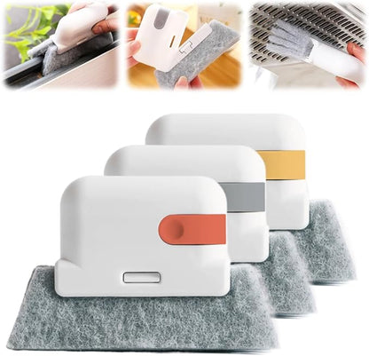 3PCS Magic Window Track Cleaner,2026 New Window Groove Cleaning Brush Tools Set Hand-held Cleaner Brushes Tools for Window lides Gaps,Sliding Door Track (Mix 3 PCS)