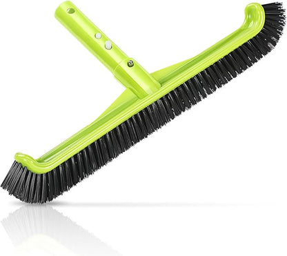 Pool Brush Head, Scrub Brush with Premium Nylon Bristles,Curved Ends High-Efficiency Pool Broom/Pool Brushes for Cleaning Inground/Above Ground,Swimming Pool, Walls, Bathtubs, Tiles & Floors(Green)