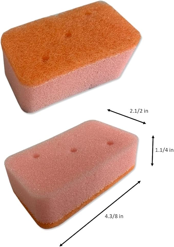 A Sponges Dual-Sided Dishwashing for Kitchen, Dishes, Bathroom, Car Wash Abrasive Scrubber Sponge Dish Pads, Heavy Duty, Assorted Colors Pack of 24, 4.4 x 2.5 x 1.25 inches, Multiple Color