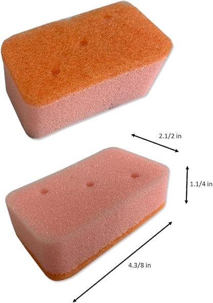 A Sponges Dual-Sided Dishwashing for Kitchen, Dishes, Bathroom, Car Wash Abrasive Scrubber Sponge Dish Pads, Heavy Duty, Assorted Colors Pack of 24, 4.4 x 2.5 x 1.25 inches, Multiple Color