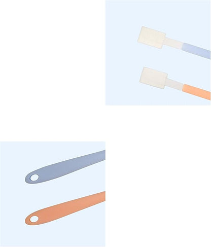 Disposable Toilet Brush Set Groove Cleaning Bursh Contains 2 Handles and 50 Toilet Brush Refill Heads Crevice Cleaning Brush Toilet Swab Toilet Scrubber Cleaning Brush Bathroom Toilet Cleaning Tools