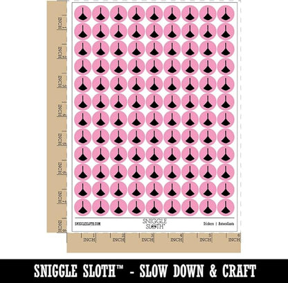 Feather Duster Cleaning 200+ Round Stickers - Matte Finish - 0.50" Size - Light Pink