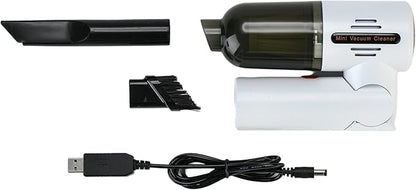 Mini Cordless Rechargeable Handheld Portable Vacuum Cleaner and Blower for Home, Office or Car Interior Use - Clean Computer, Keyboard, Drawer - 180 Degrees Rotatable Handle