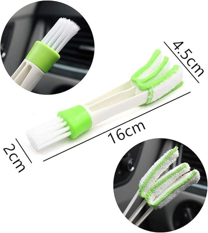Nurkul 11 Pieces Auto Detailing Brush Set for Cleaning Interior, Exterior, Leather, Including 6 pcs Car Detailing Brushes, 3 pcs Wire Brush and 2 pcs Automotive Air Conditioner Brush