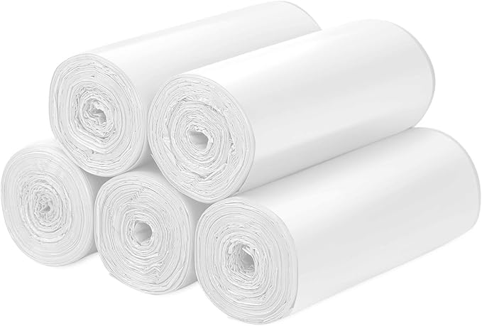 Trash bags 13 Gallon Biodegradable: Aievrgad Garbage bags for tall kitchen trash can liner, 50 count,Unscented, Heavy Duty, Thickened, for food/kitchen waste or Graden,white 50L